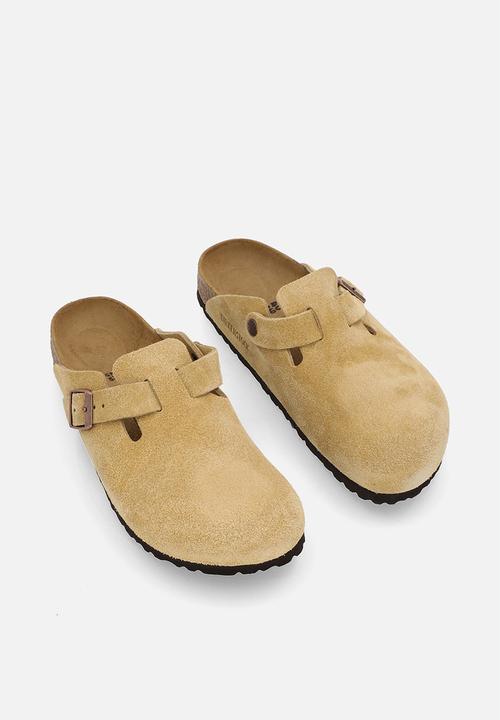 Birkenstock - Boston narrow BS suede - latte cream
