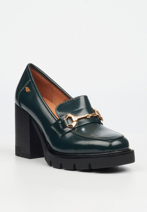 Miss Black - Leah 2 heel - green