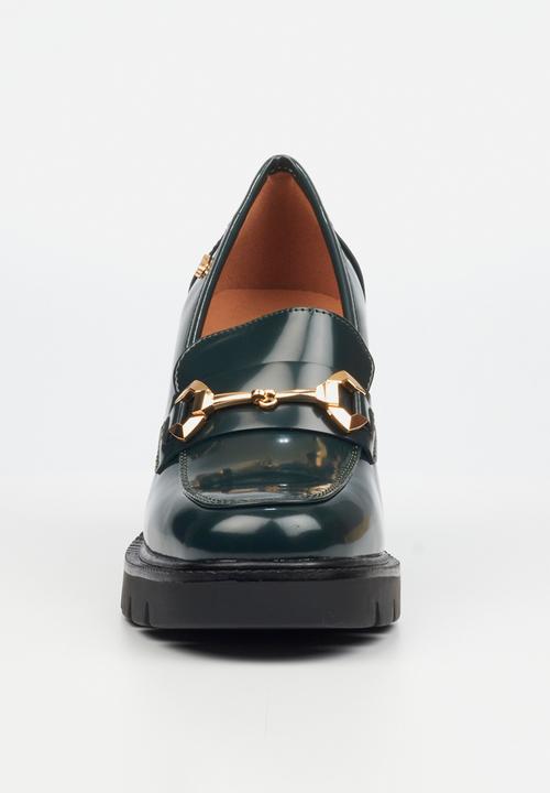 Miss Black - Leah 2 heel - green