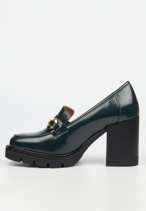 Miss Black - Leah 2 heel - green