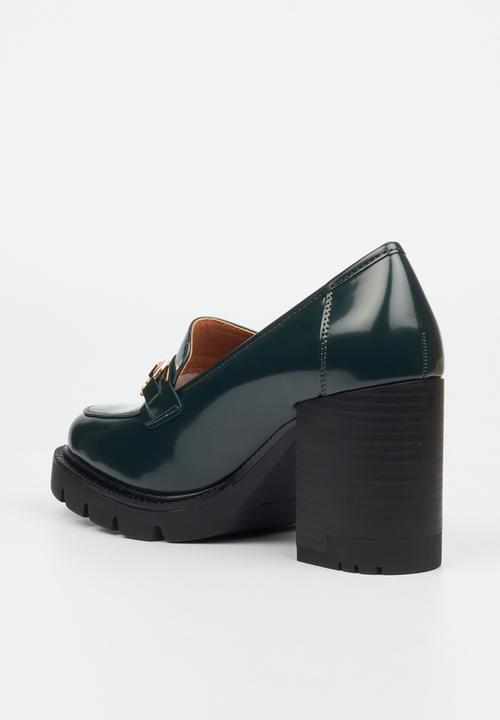 Miss Black - Leah 2 heel - green