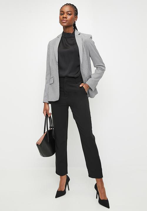POLO - Wmn nadia long sleeve blouse - black