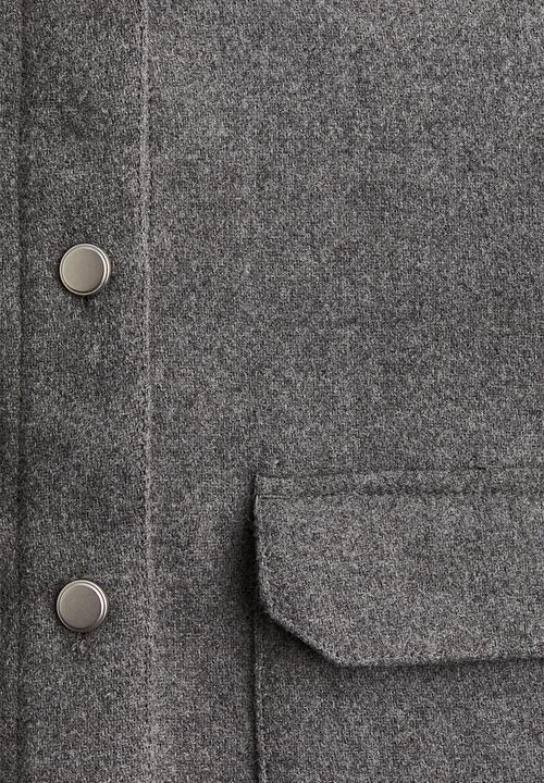 H&M - Button-front jacket - dark grey