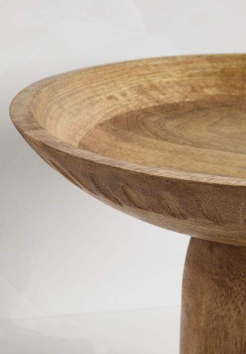 Sixth Floor - Carved wooded fruit bowl - Natural