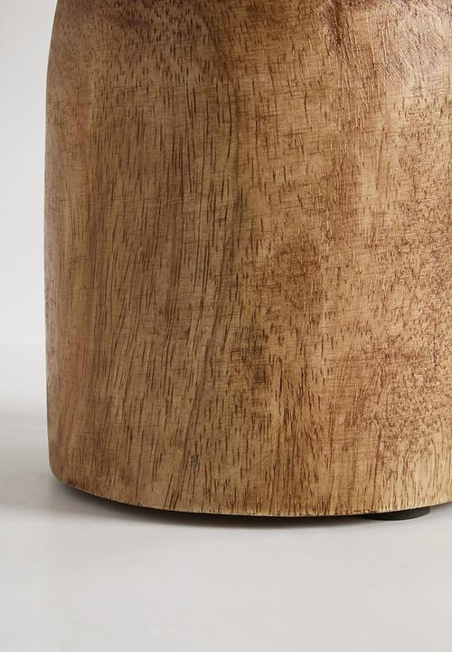 Sixth Floor - Carved wooded fruit bowl - Natural