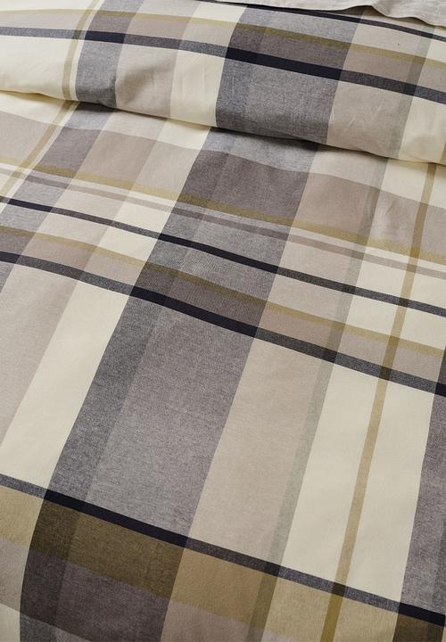 Linen House - Lennon Duvet Cover Set - Stone