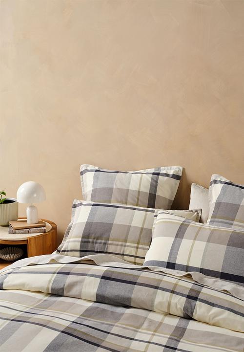 Linen House - Lennon Duvet Cover Set - Stone