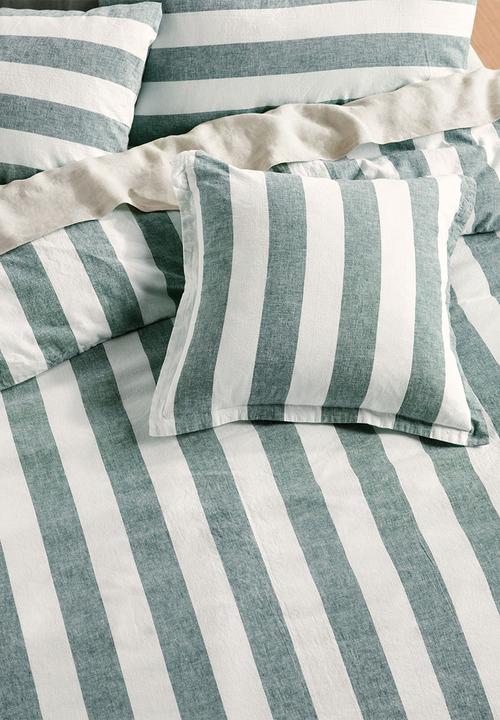 Linen House - Vintage Stripe Duvet Cover Set - Denim