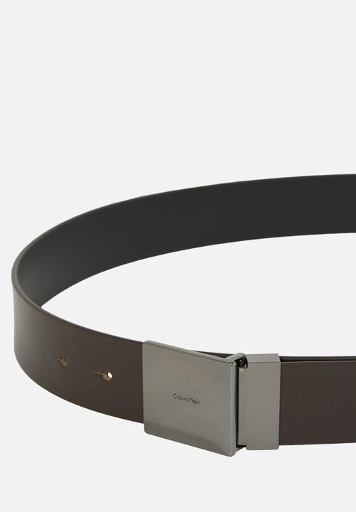 Calvin Klein - Adj Casual Plaque 35Mm - Dark Brown