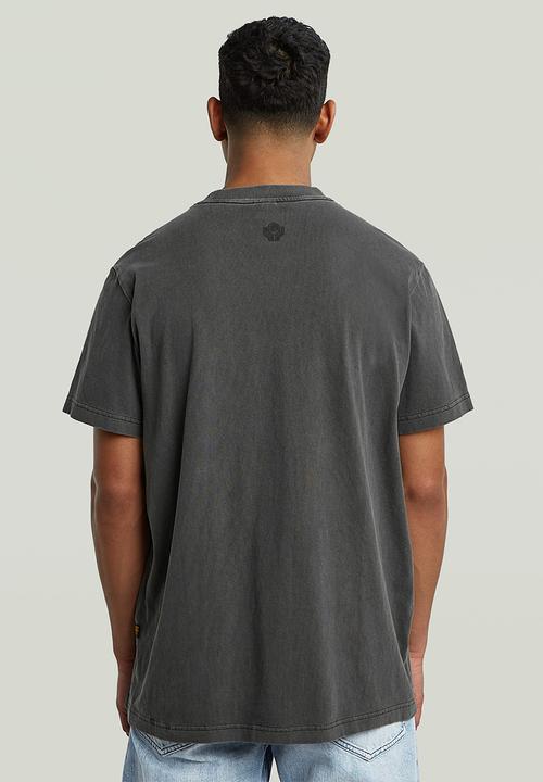 G-STAR - Multi Logo Overdyed Loose R T - Dk Black Gd