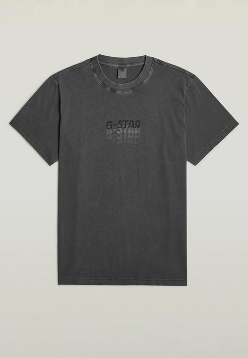 G-STAR - Multi Logo Overdyed Loose R T - Dk Black Gd