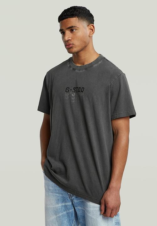 G-STAR - Multi Logo Overdyed Loose R T - Dk Black Gd