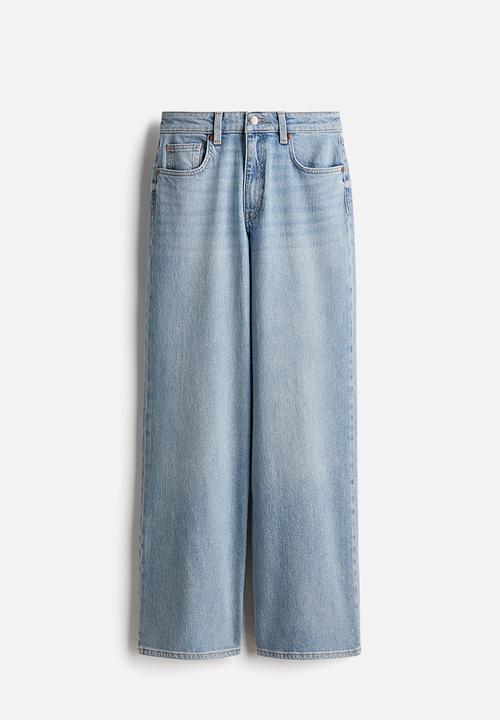 H&M - Wide high jeans - light denim blue 