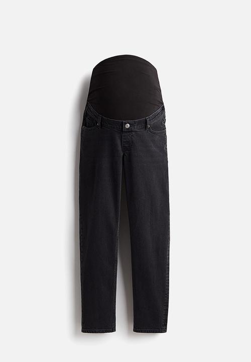 H&M - Mama slim mom ankle jeans - black