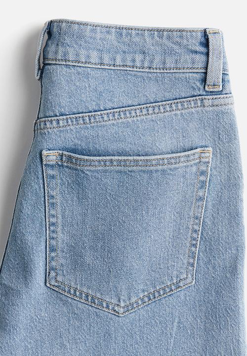 H&M - Wide high jeans - light denim blue 