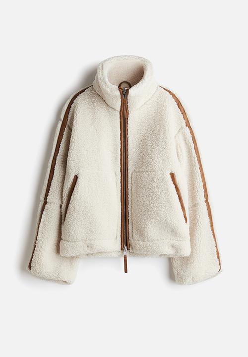 H&M - Teddy jacket - cream