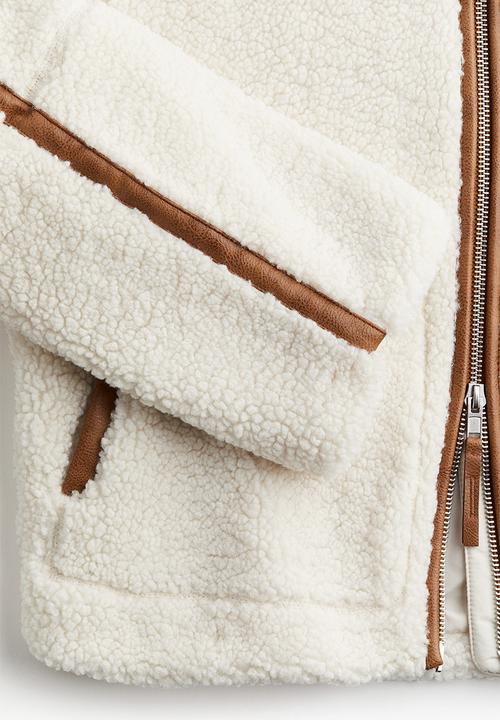 H&M - Teddy jacket - cream