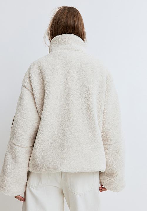 H&M - Teddy jacket - cream