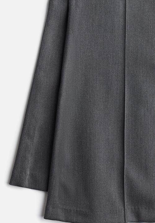 H&M - Flared tailored trousers - dark grey marl