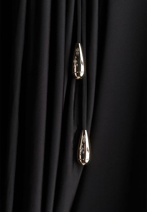 H&M - Cowl-neck jersey top - black