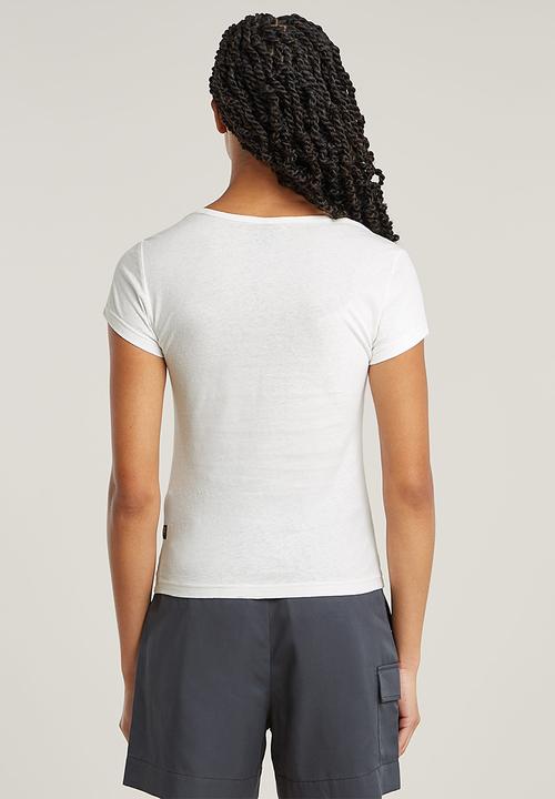 G-STAR - Sweet Heart Slim Top Wmn - Light Chalk