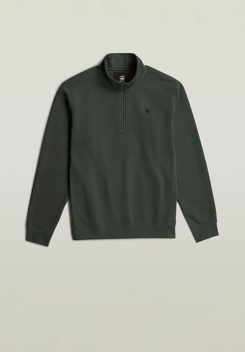 G-STAR - Premium core half zip r sw long sleeve - green