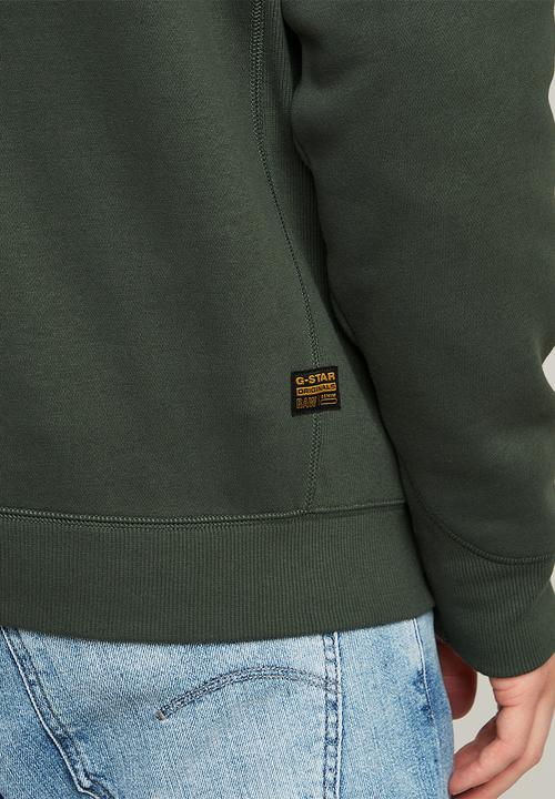 G-STAR - Premium core half zip r sw long sleeve - green