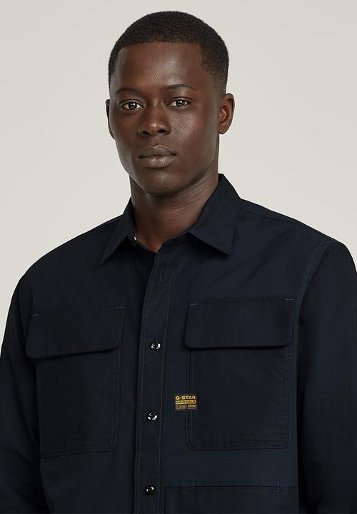 G-STAR - Cpo utility regular shirt long sleeve - blue