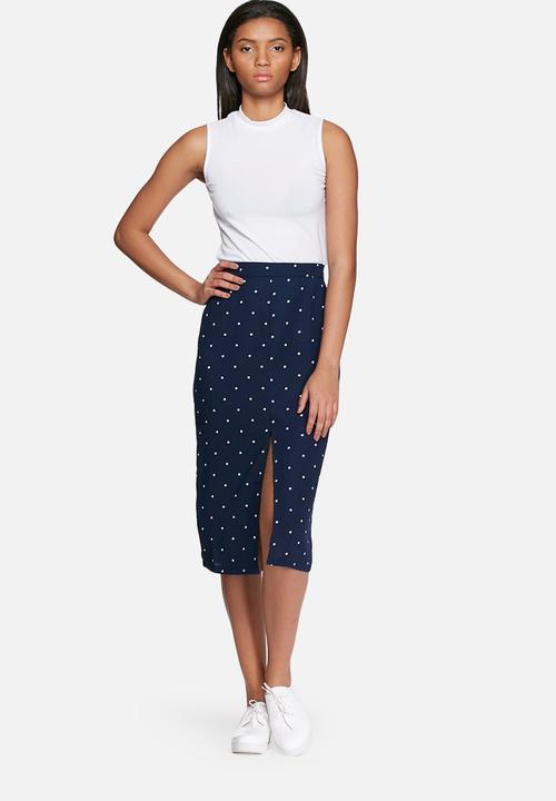 Glamorous - Dot pencil skirt