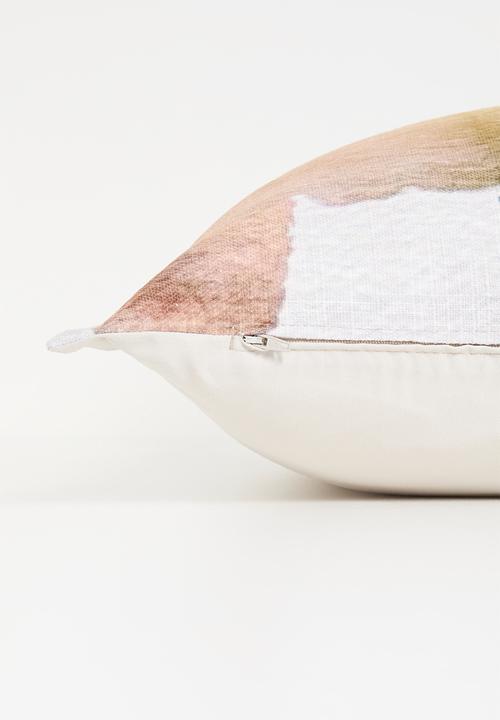 Grey Gardens - Water colour cushion cover - rust