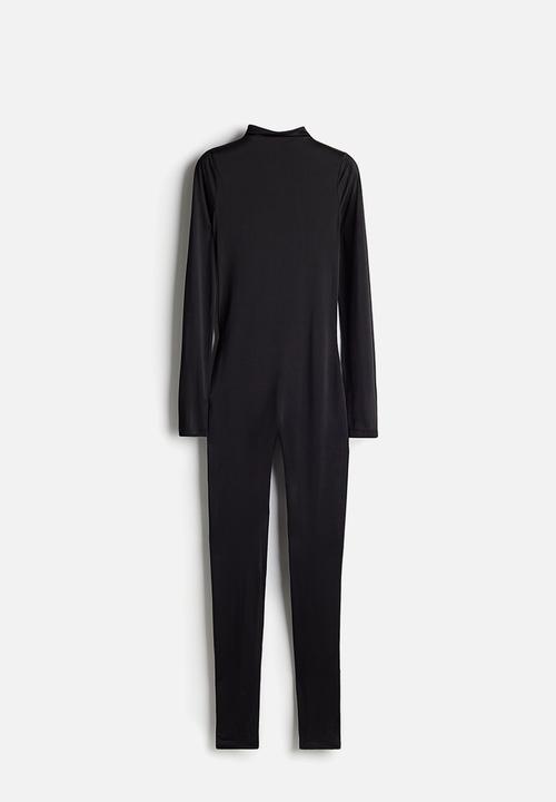 H&M - Long-sleeved unitard - black