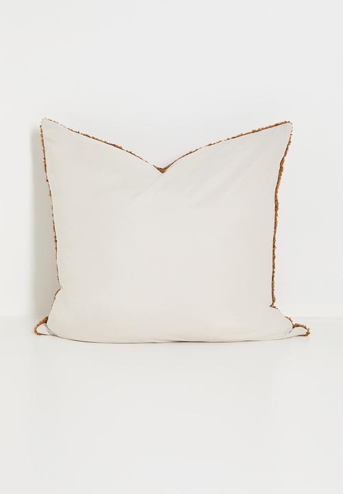 Grey Gardens - Shearling cushion cover - rust