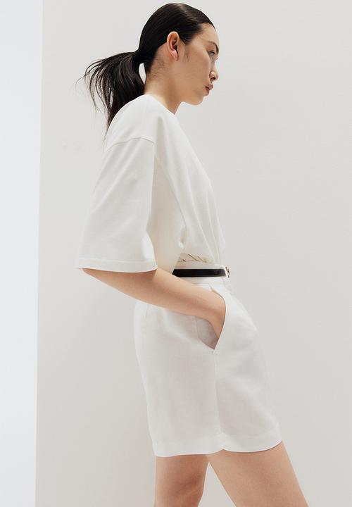 H&M - Linen-blend shorts - white