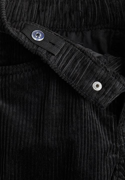 H&M - Cotton corduroy trousers - vintage black