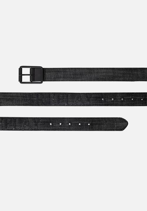 Replay - Washed Denim Belt - Washed Black