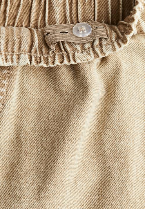 H&M - Wide-leg cargo trousers - beige