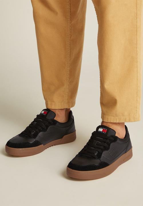 Tommy Hilfiger - TJM CUPSOLE LEATHER MIX - Black