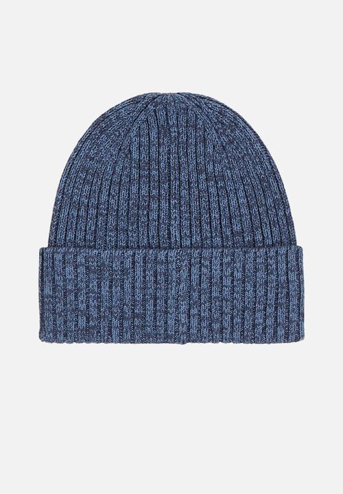 Tommy Hilfiger - THe Flag Twisted Yarn Beanie - Military Denim