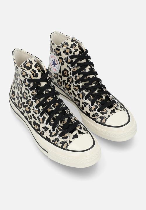 Converse - Chuck 70 hi - egret/light fawn/black  glow in the darchive prints