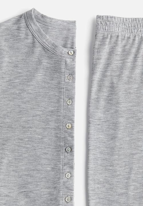 H&M - Jersey pyjamas - light grey marl