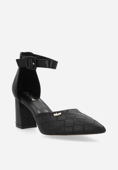 Plum - Dolly ankle strap - black