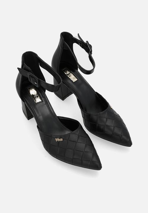 Plum - Dolly ankle strap - black