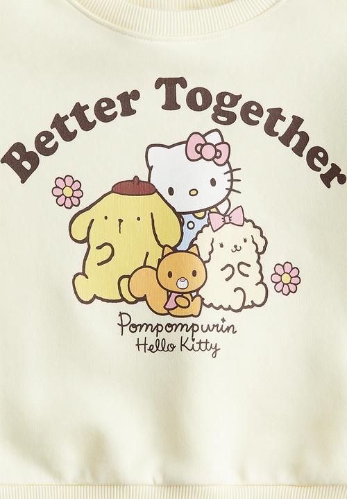 H&M - Printed sweatshirt - light yellow better together