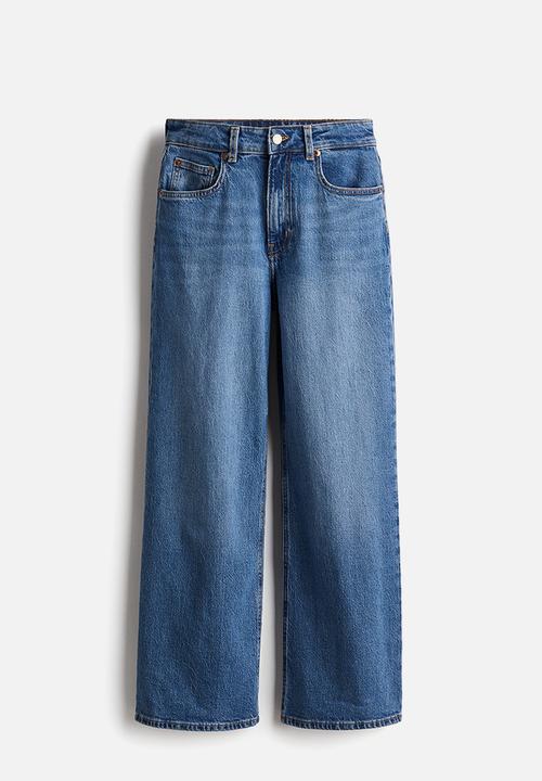 H&M - Wide high jeans - denim blue