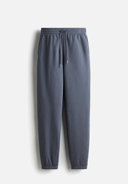 H&M - Cotton-blend sweatpants - blue-grey