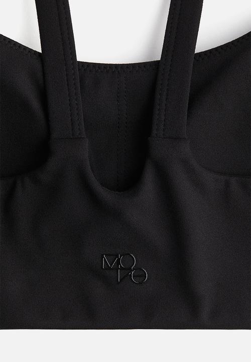 H&M - Medium support sports bra with softmove™ - black