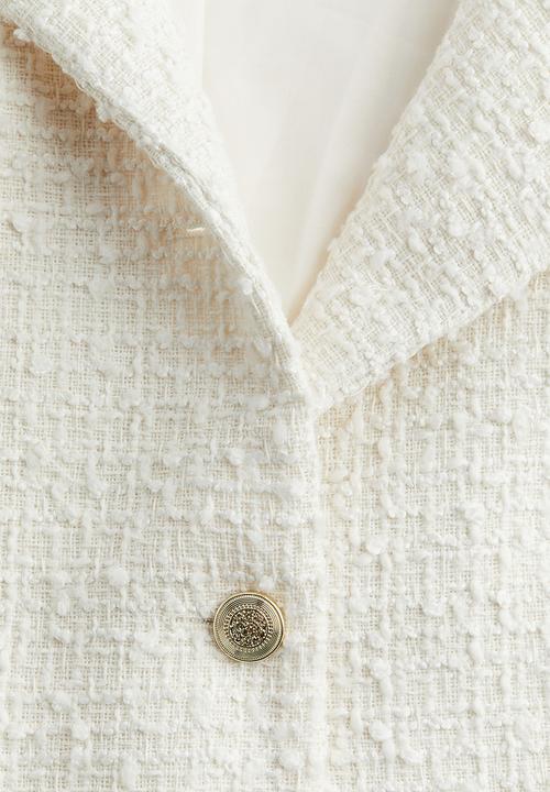 H&M - Short bouclé jacket - cream