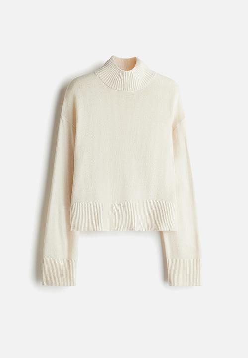 H&M - Fine-knit turtleneck jumper - cream