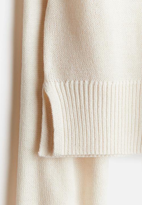 H&M - Fine-knit turtleneck jumper - cream
