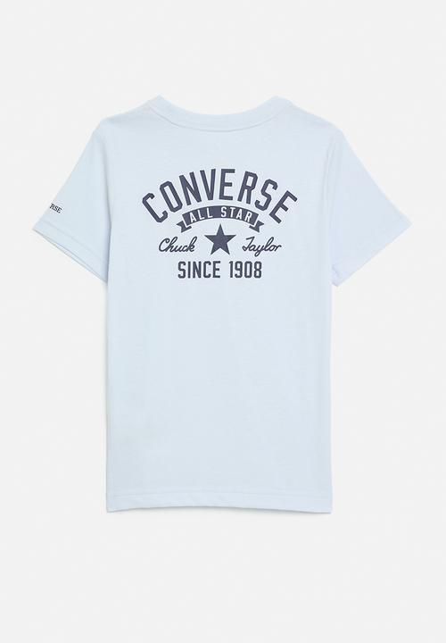 Converse - Converse retro front back logo tee - blue supermoon